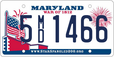 MD license plate 5MD1466