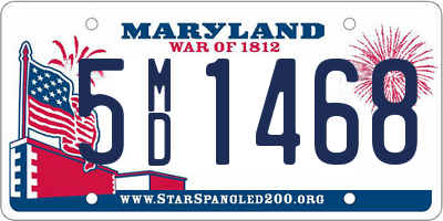 MD license plate 5MD1468