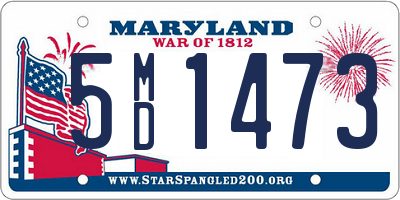 MD license plate 5MD1473