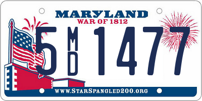 MD license plate 5MD1477