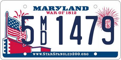 MD license plate 5MD1479