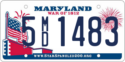 MD license plate 5MD1483