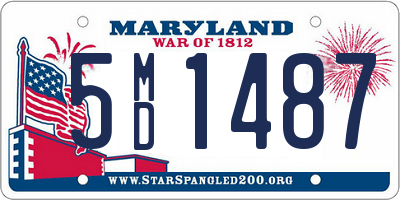 MD license plate 5MD1487