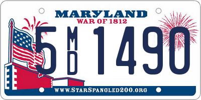 MD license plate 5MD1490