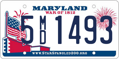 MD license plate 5MD1493