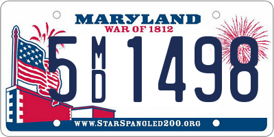 MD license plate 5MD1498