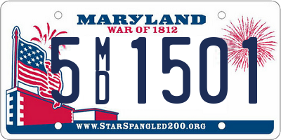 MD license plate 5MD1501