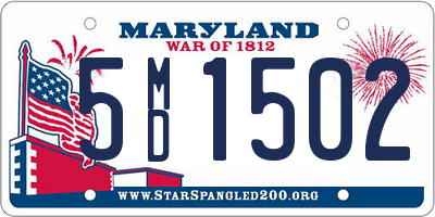 MD license plate 5MD1502