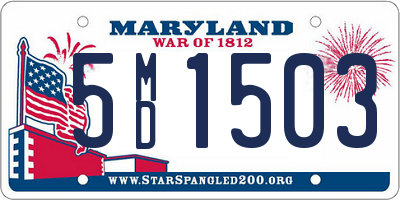 MD license plate 5MD1503