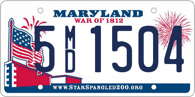 MD license plate 5MD1504