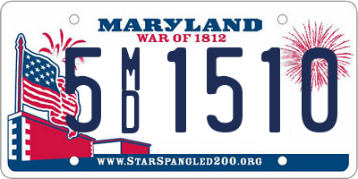 MD license plate 5MD1510