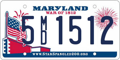 MD license plate 5MD1512