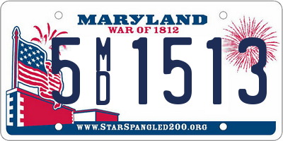 MD license plate 5MD1513