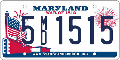 MD license plate 5MD1515