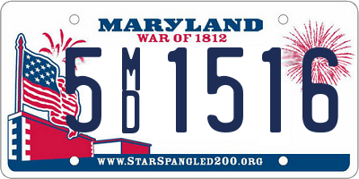 MD license plate 5MD1516