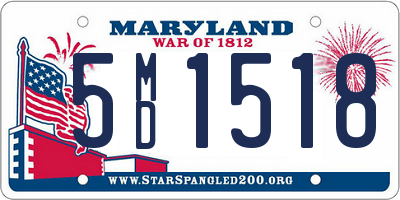 MD license plate 5MD1518