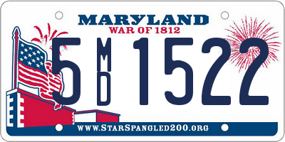 MD license plate 5MD1522