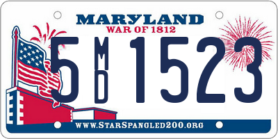 MD license plate 5MD1523