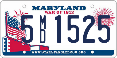 MD license plate 5MD1525