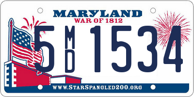 MD license plate 5MD1534