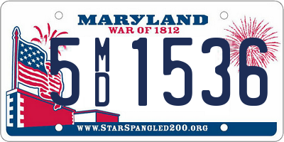 MD license plate 5MD1536