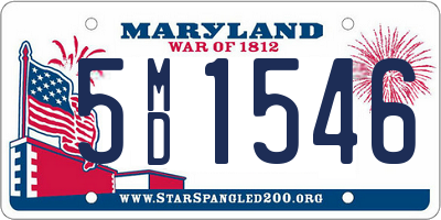 MD license plate 5MD1546