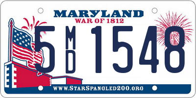 MD license plate 5MD1548