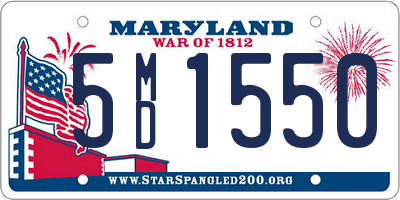 MD license plate 5MD1550