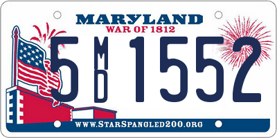 MD license plate 5MD1552