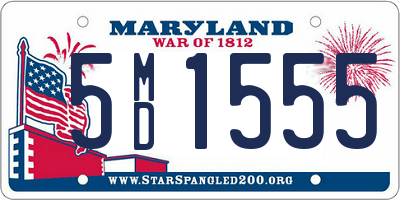 MD license plate 5MD1555