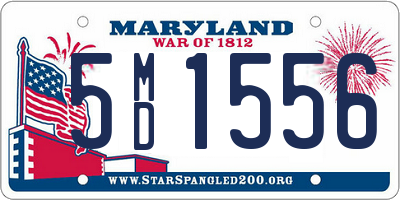 MD license plate 5MD1556