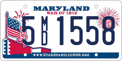 MD license plate 5MD1558