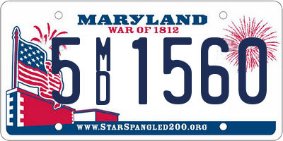 MD license plate 5MD1560