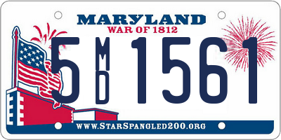 MD license plate 5MD1561