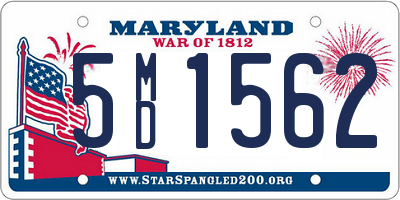 MD license plate 5MD1562