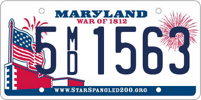 MD license plate 5MD1563