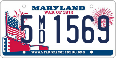 MD license plate 5MD1569