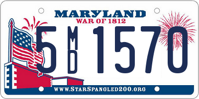 MD license plate 5MD1570