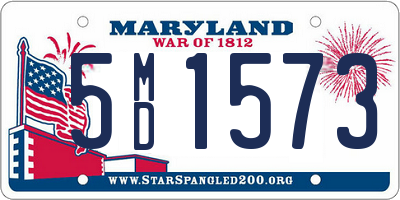 MD license plate 5MD1573