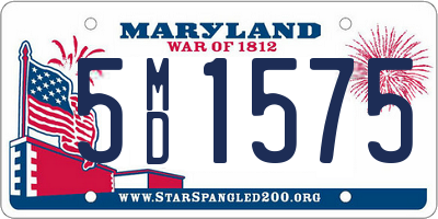 MD license plate 5MD1575