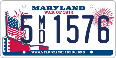 MD license plate 5MD1576