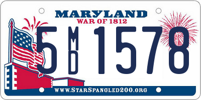 MD license plate 5MD1578