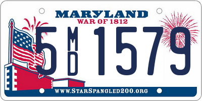 MD license plate 5MD1579