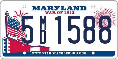 MD license plate 5MD1588