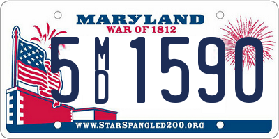 MD license plate 5MD1590