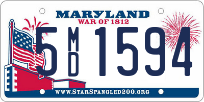 MD license plate 5MD1594