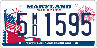 MD license plate 5MD1595