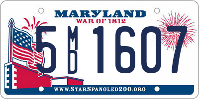 MD license plate 5MD1607