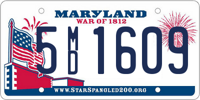 MD license plate 5MD1609