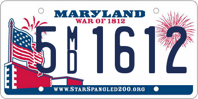 MD license plate 5MD1612